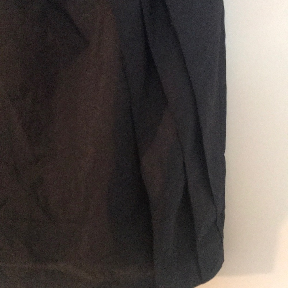 Strapless Black Dress with Ruffle Detail - Picture 4 of 6